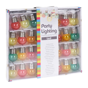 Guirnalda de 30 bombillas led en forma de bola con 4 colores surtidos