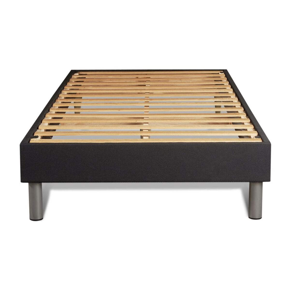 Ensemble Matelas Sommier 90x200 cm - Sommier Noir (en kit) - Energy