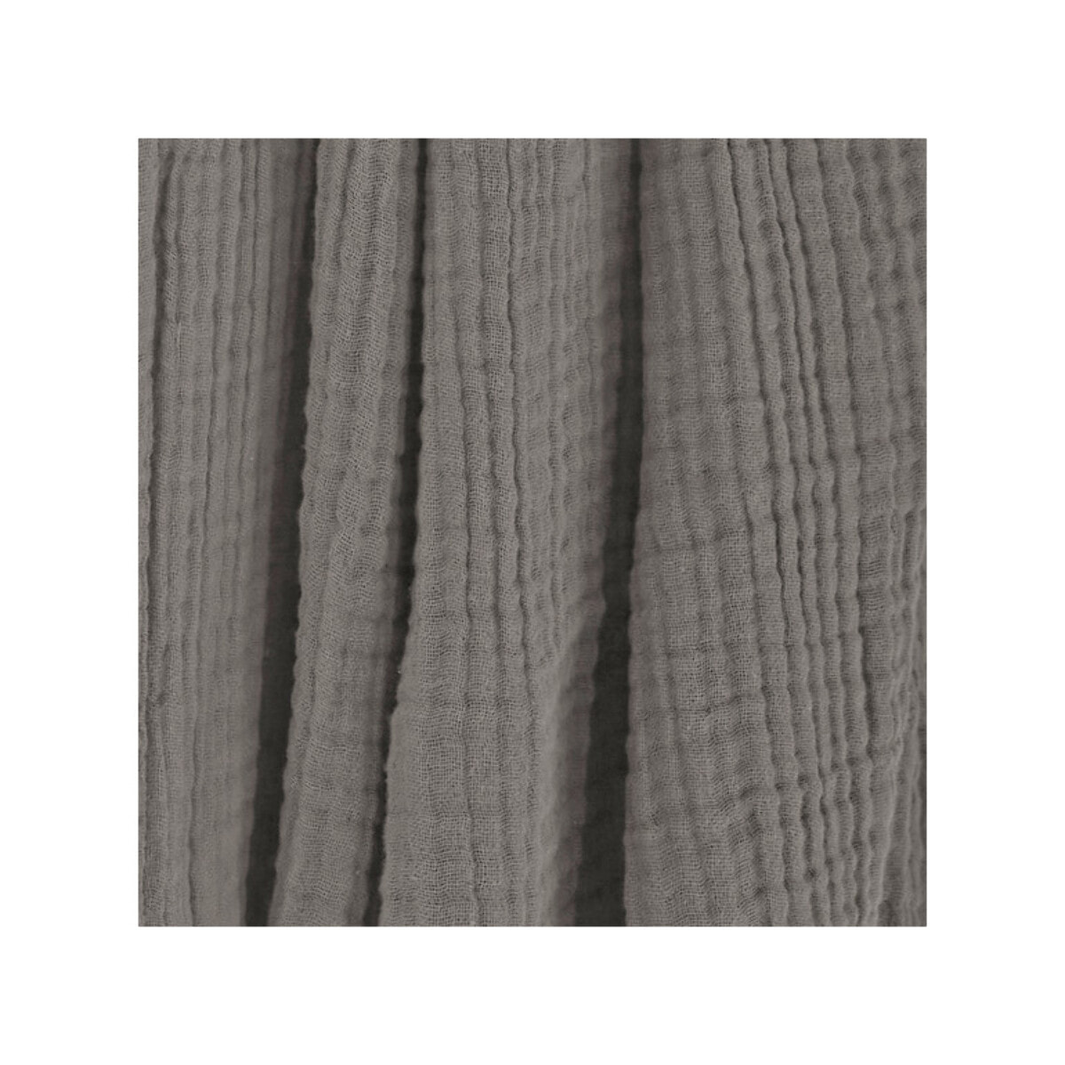Plaid 180x220 cm en gaze de coton avec franges - GAIA