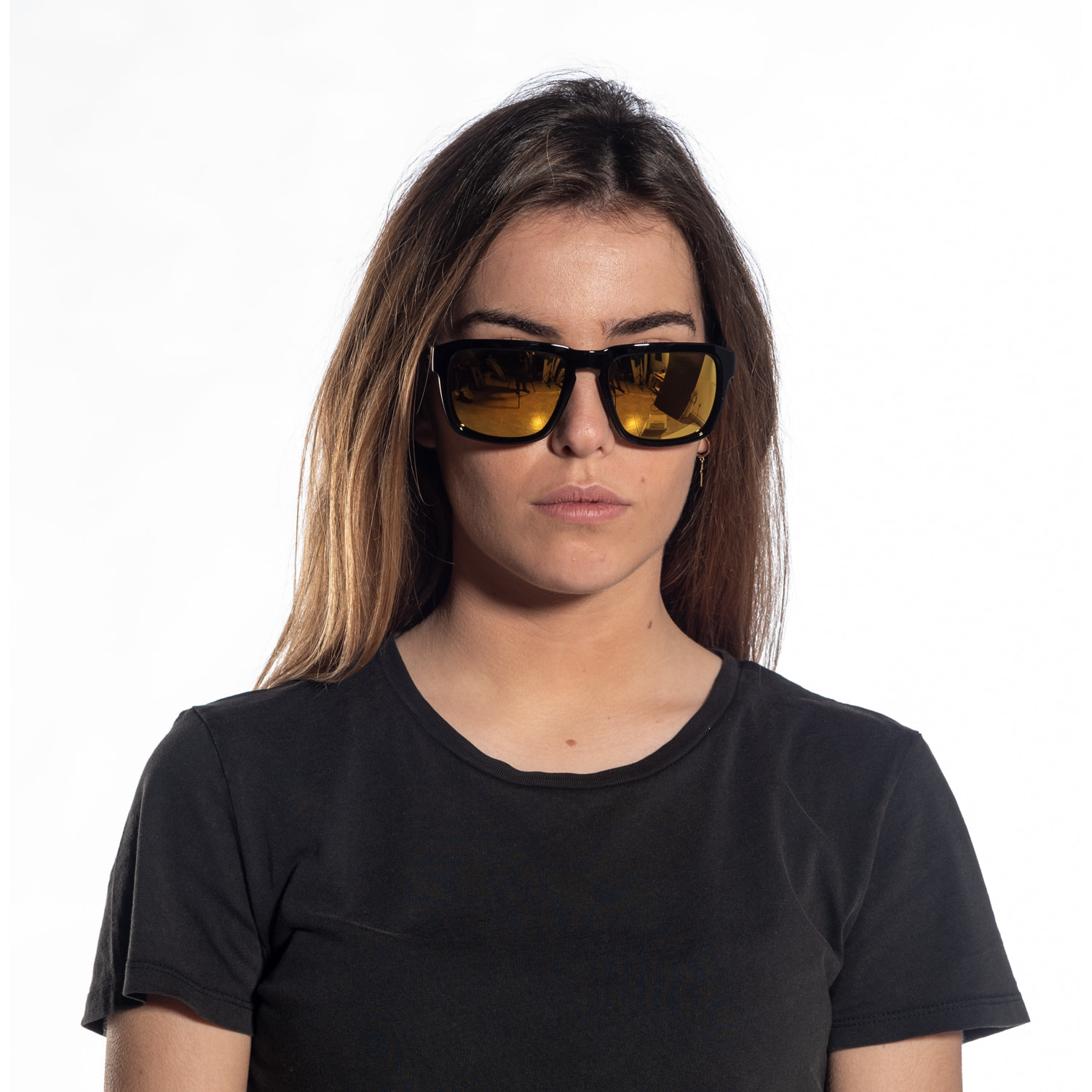 Gafas de sol PALO ALTO VERONA - Lente revo negro brillante y dorado