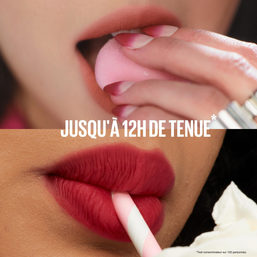 Maybelline New York Superstay Teddy Tint Blush à lèvres liquide fini mat fondu 55 KNEEHIGH