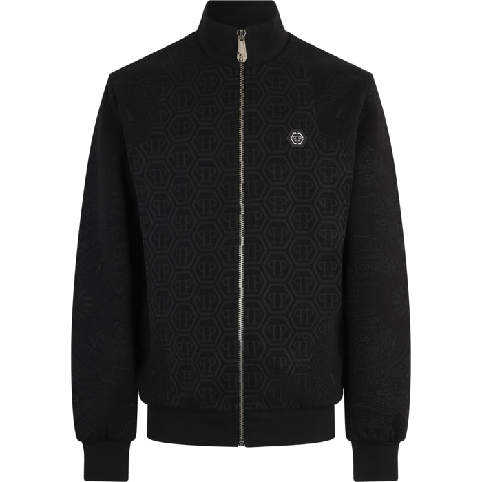 PHILIPP PLEIN Tracksuit Jacket Jacquard Monogram Paisley