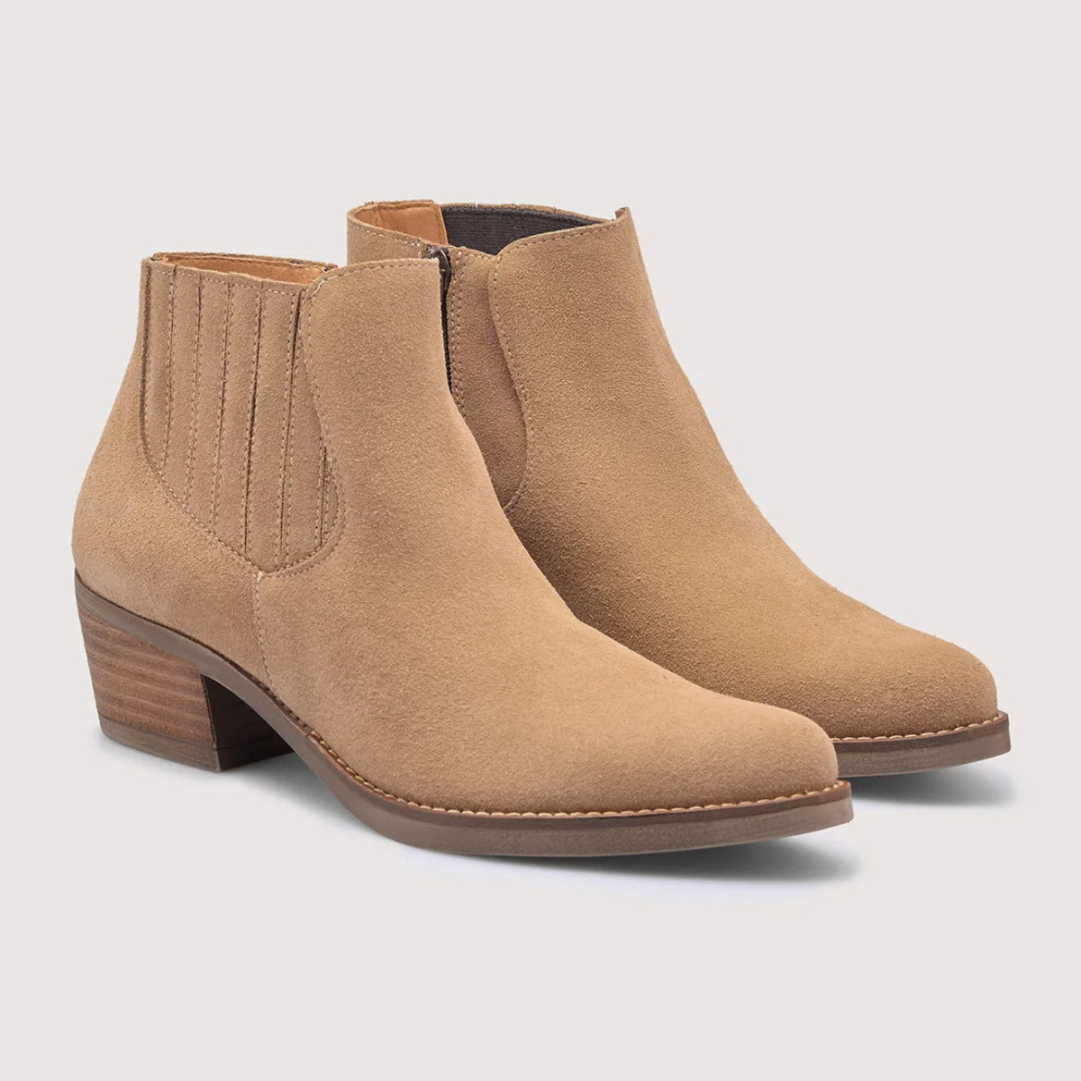 Botín Serraje Beige - Tex