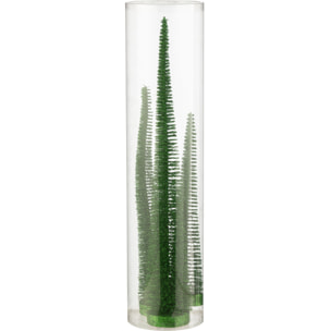 J-Line décoration Sapin De Noël Paillettes - plastique - vert - boîte de 3