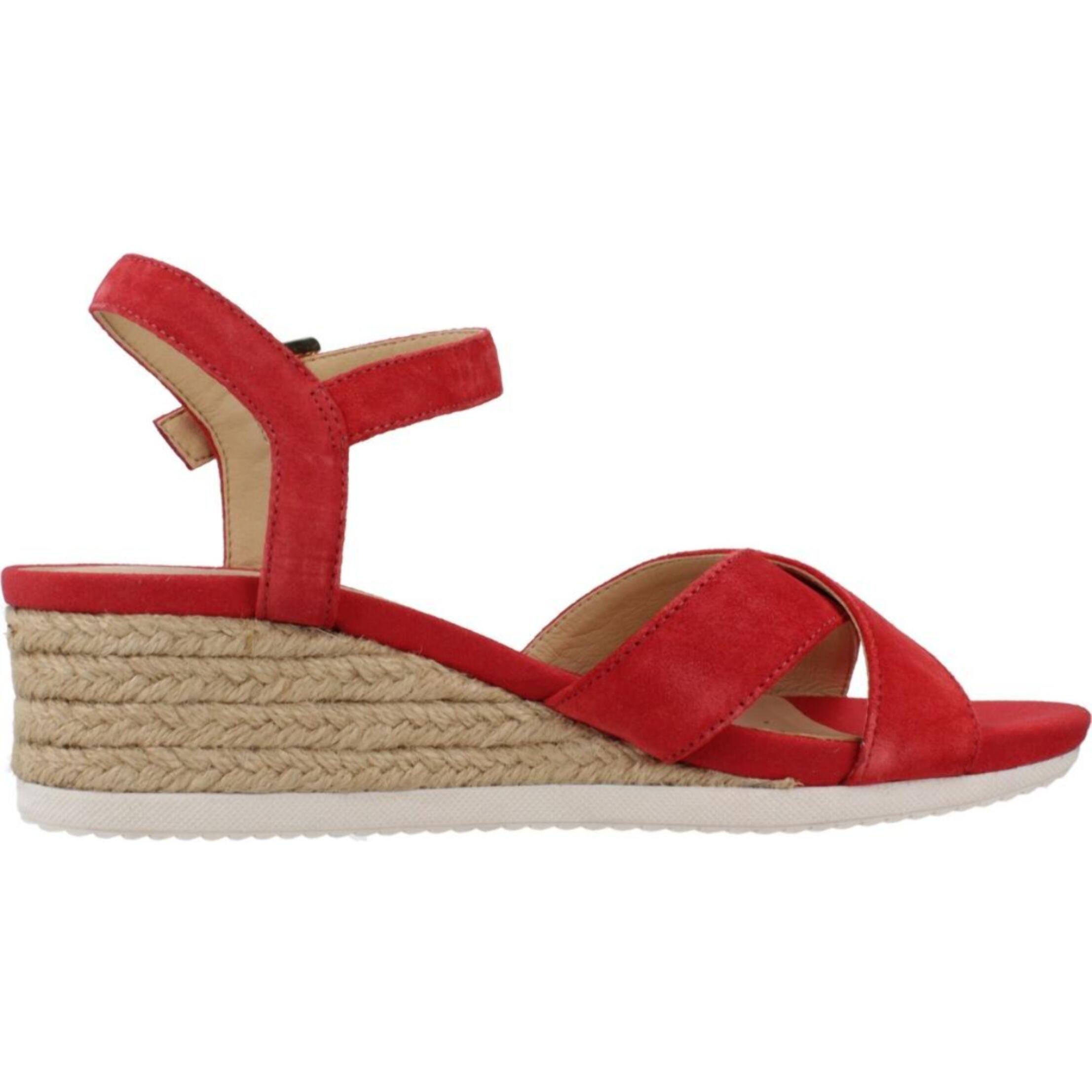 Sandalias Mujer de la marca GEOX  modelo D ISCHIA CORDA ROJO