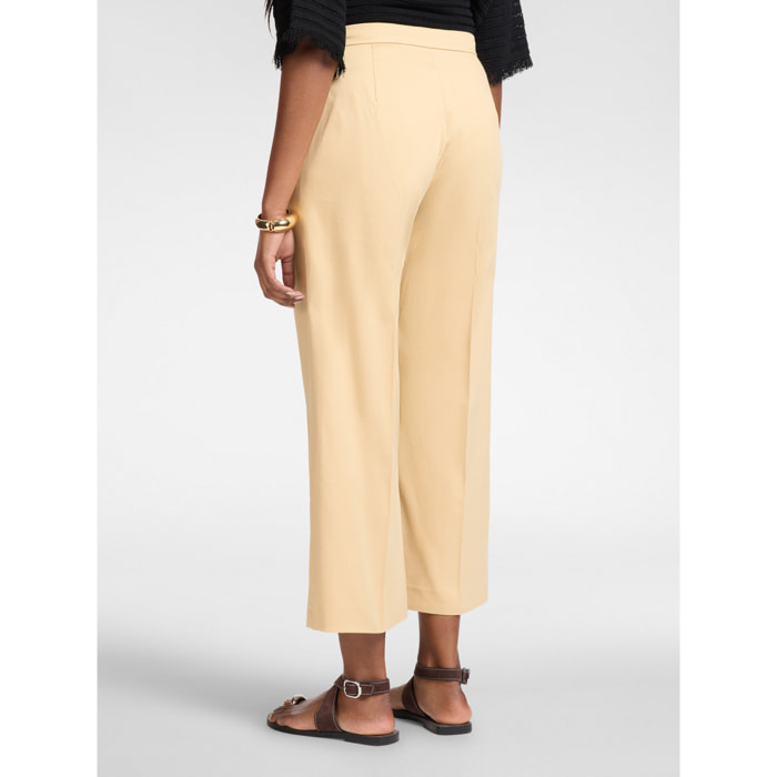 Elena Mirò - Pantaloni cropped in gabardina - Beige