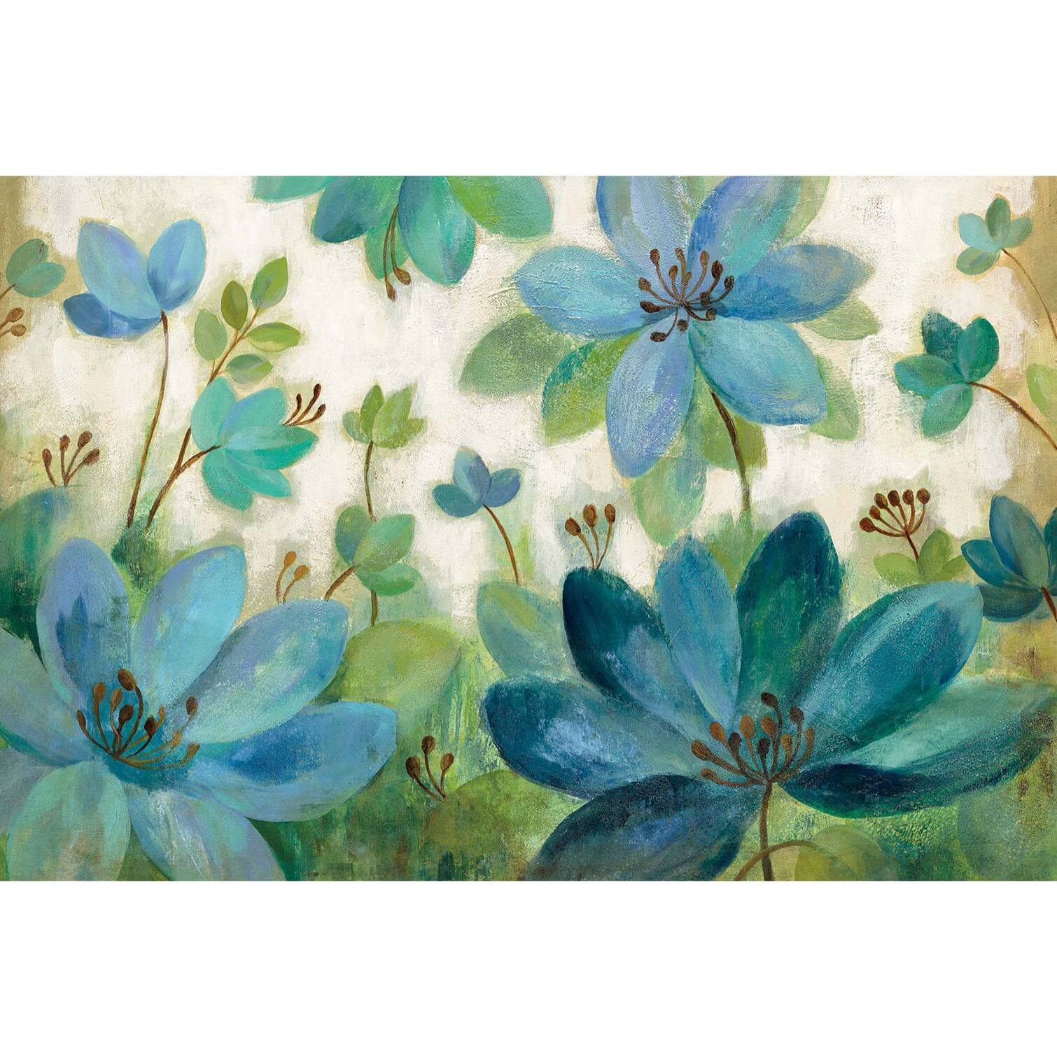 Tableau de fleurs fleur de paon  Toile imprimée