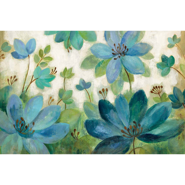 Tableau de fleurs fleur de paon  Toile imprimée