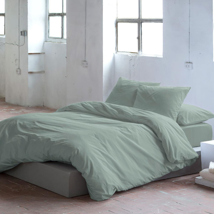 Housse de couette PURE en coton percale - vert - vendue seule