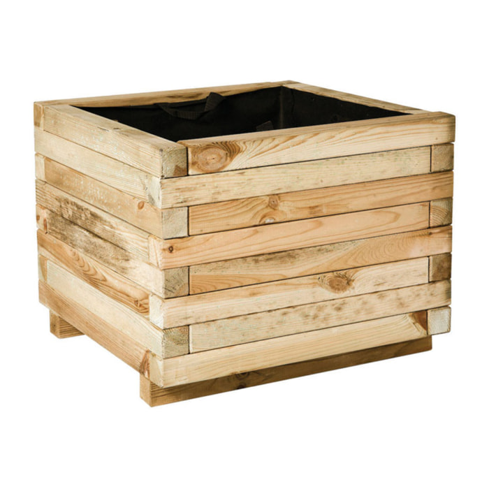 Jardinera Cuadrada 40x40x30 Cm Madera De Pino