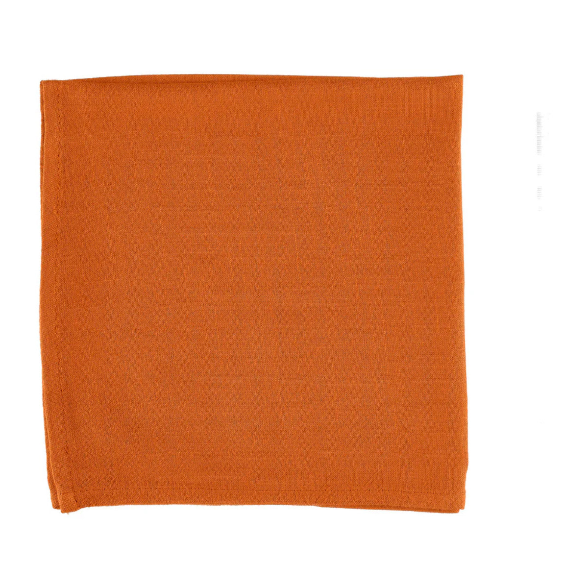 Serviette de table - 6 pièces - Lin et coton orange