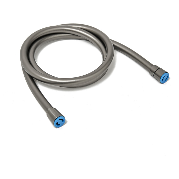 Aurum flexible de douche 150 cm avec écrou anti-torsion, métal brossé (SATBAURHPBGM)