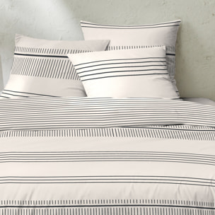 Parure housse de couette 3pcs 100% 100% coton 57 fils_hugo ficelle
