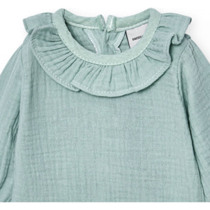 Body bebé manga larga cuello bambula