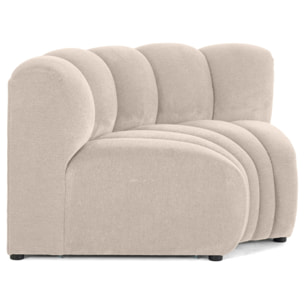 Debbie - module d'angle réversible en tissu texturé - Beige