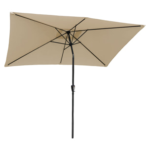 Parasol droit HAPUNA rectangulaire -