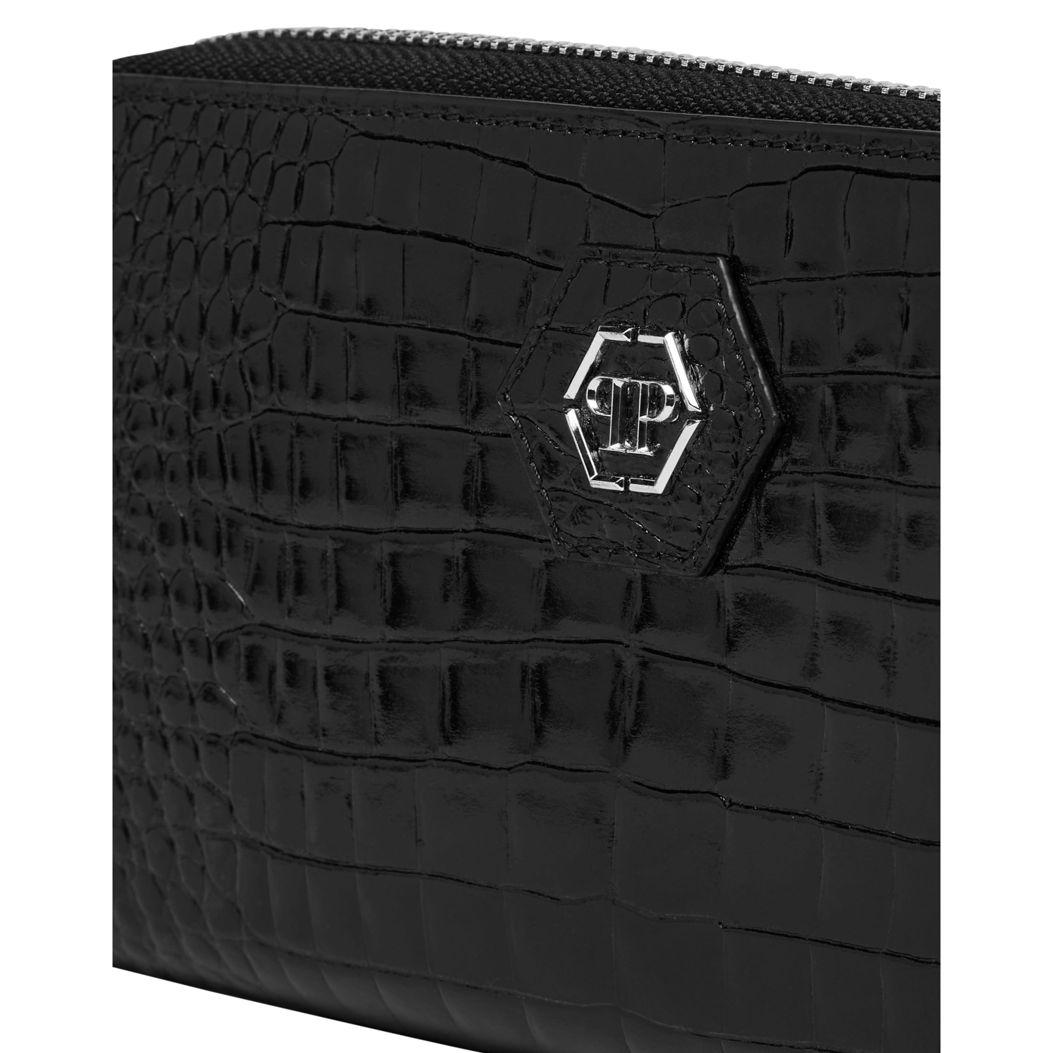 PHILIPP PLEIN Mid-Zip Wallet COCCO