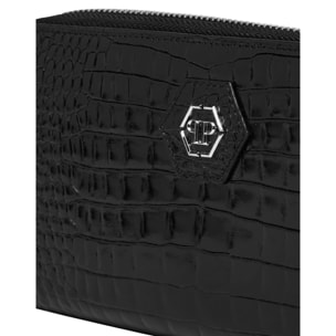 PHILIPP PLEIN Mid-Zip Wallet COCCO