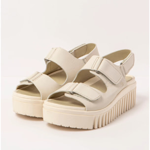 Sandalia de cuña 1577 NAPPA CREAM/BRIGHTON color Cream