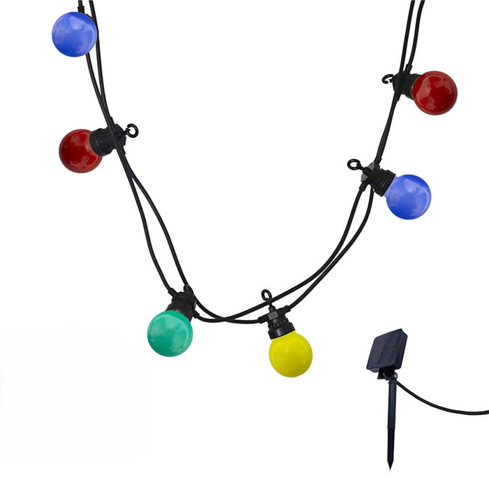 Guirlande solaire PARTY 10 LED 5.7M