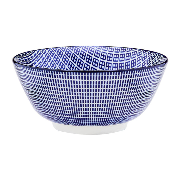 Bol PATTERN Ø15cm - 6 pièces - Dark blue