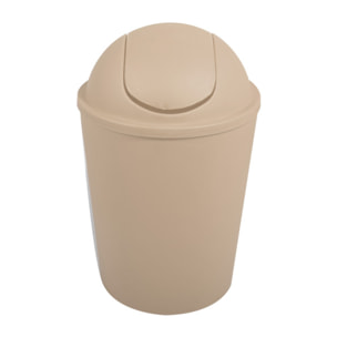 Poubelle à bascule AKO 5,5L Beige MSV