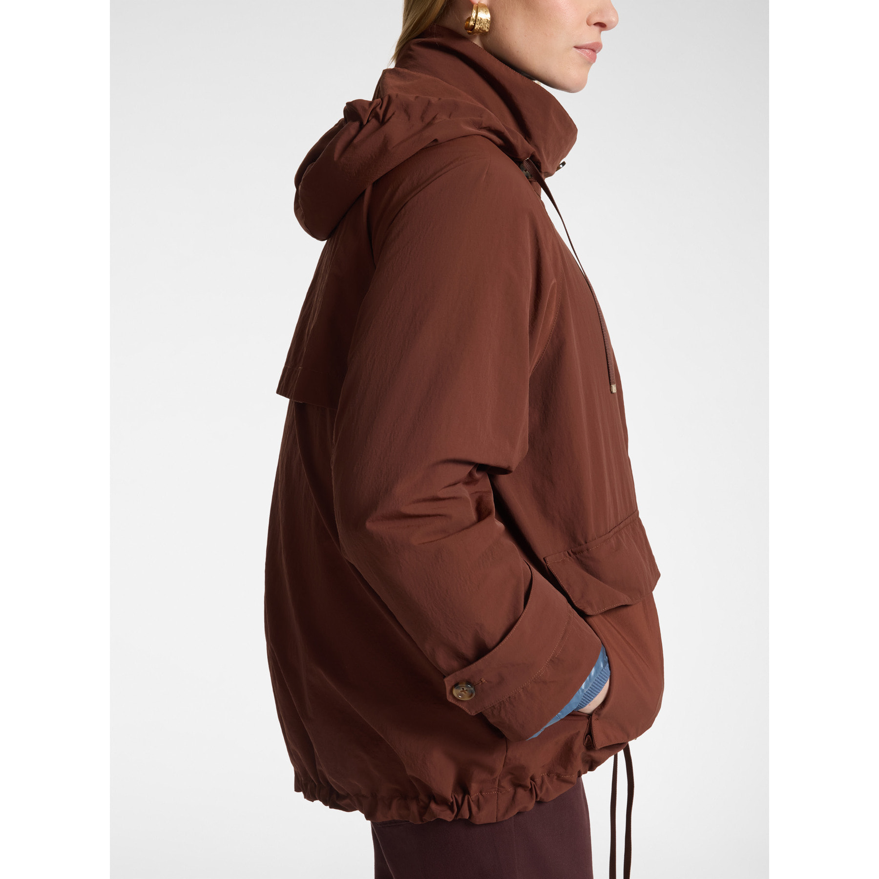 Elena Mirò - Parka 3 in 1 con tasche cargo - Marrone