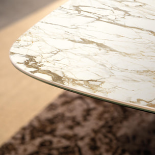 TAVOLO FISSO PRISMA - GRIGIO CARBONE, BOTTE BORDO INCLINATO, PIANO GRES PORCELLANATO MACCHIAVECCHIA OPACO