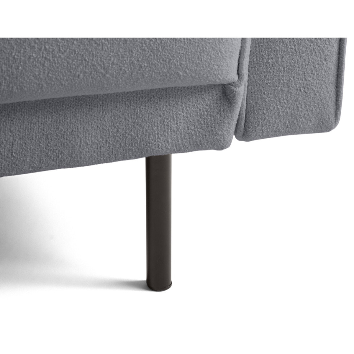 Charlie - canapé droit 2 places - en tissu - Gris