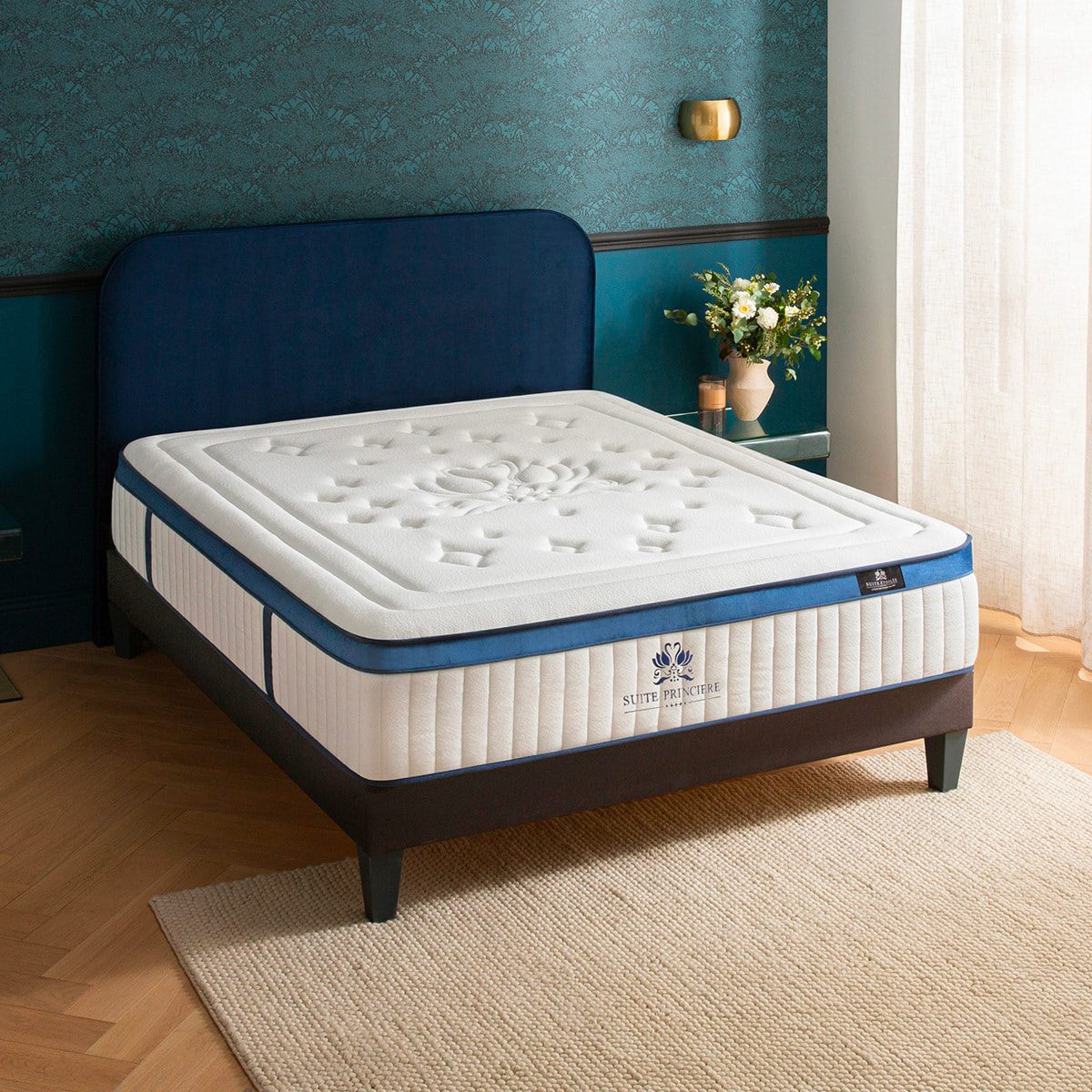 Matelas Hybride Suite Princière, Soutien Ferme, 30 cm, Micro-Ressorts & Mémoire de Forme