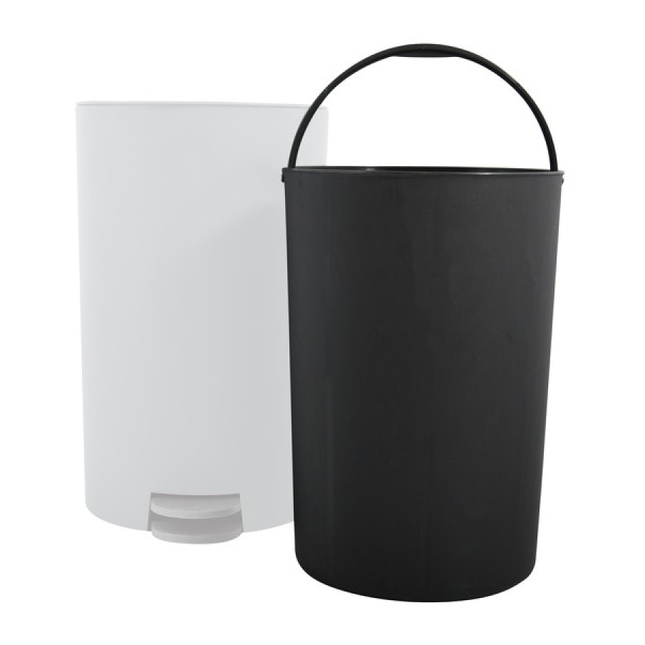 Poubelle à pédale OSAKI 3L Blanc MSV