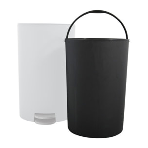 Poubelle à pédale OSAKI 3L Blanc MSV