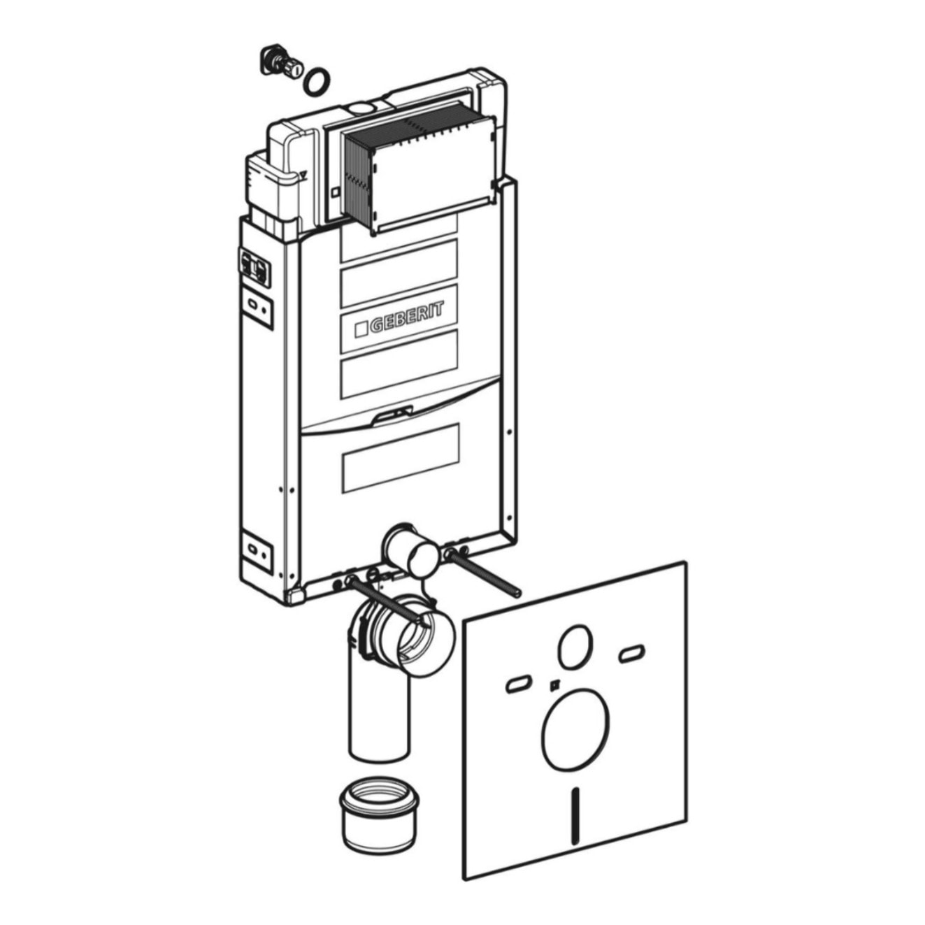 Bâti-support WC mural Geberit Kombifix UP 320 (110.300.00.5)