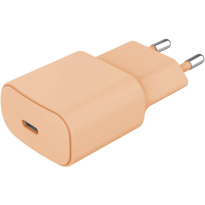 Chargeur USB C ESSENTIELB USB-C 20W Abricot