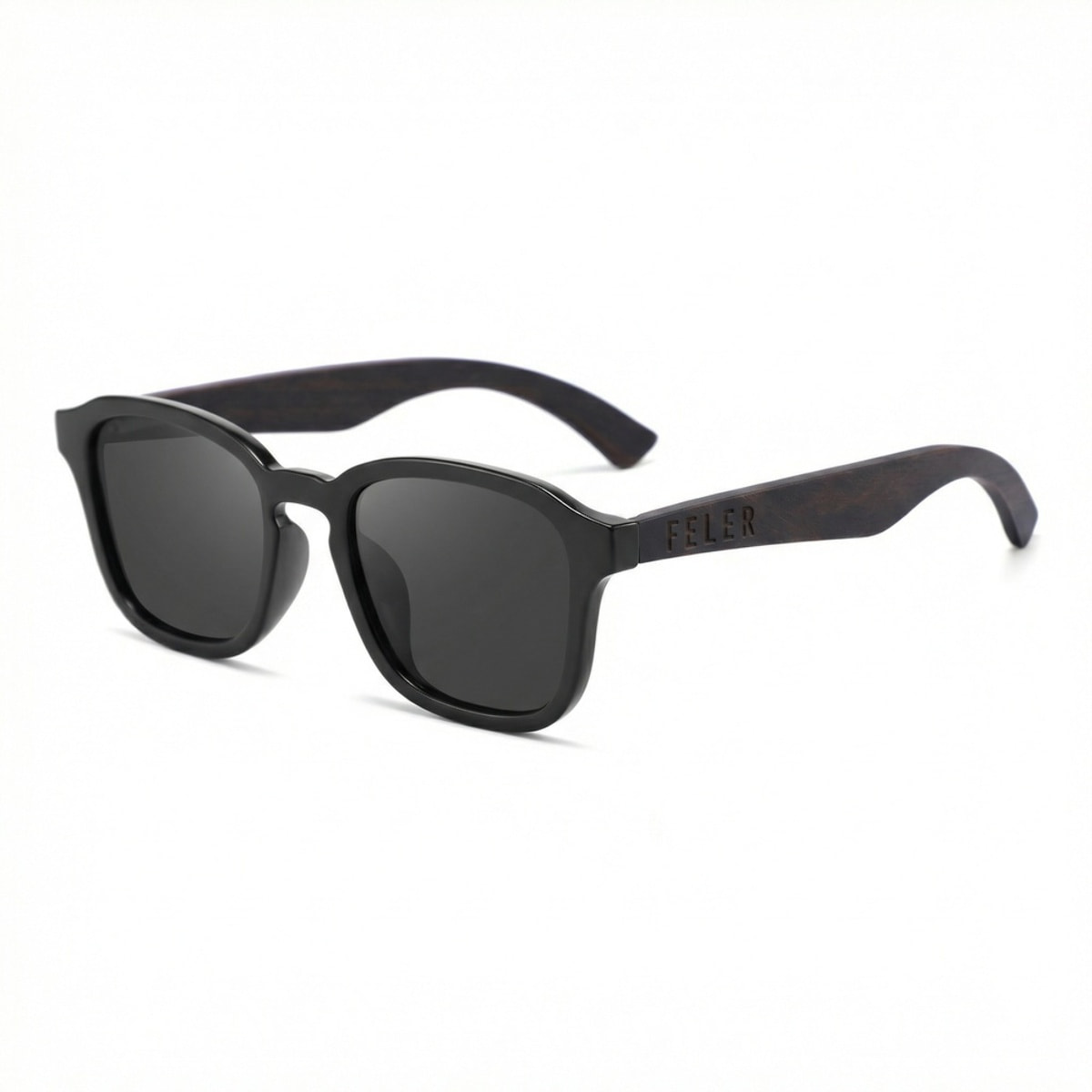 Gafas de Sol Feler 1510-1 Polarizadas de Madera Unisex 51 mm