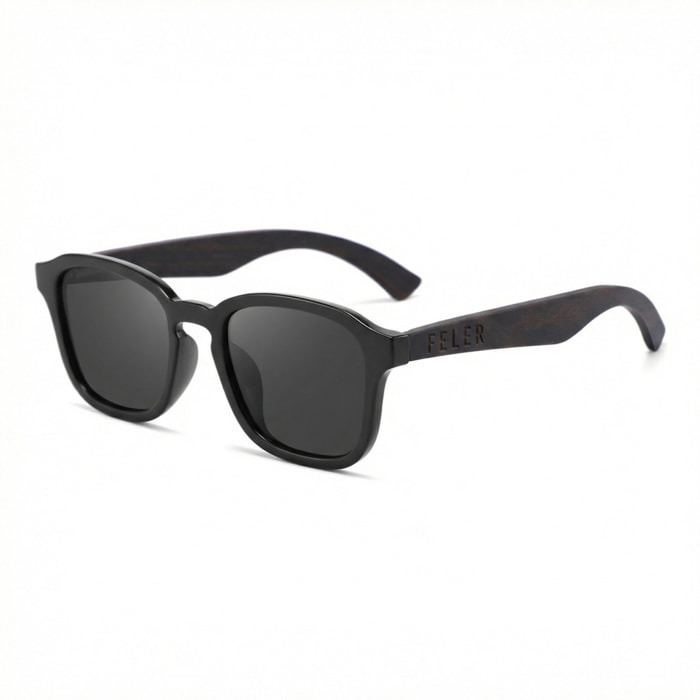 Gafas de Sol Feler 1510-1 Polarizadas de Madera Unisex 51 mm