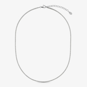 Collana Tennis con Cubic Zirconia Rosa 1.5mm