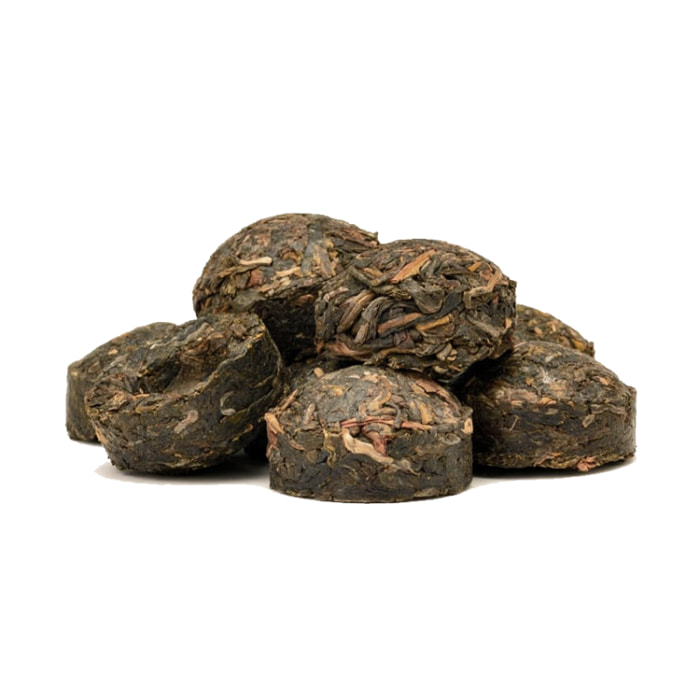 Thé Noir Bio Pu-erh Mini Tuo Cha - Sachet 100g