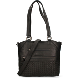 Borsa a spalla  da uomo In Vera pelle Made in Italy 30x30x6 cm