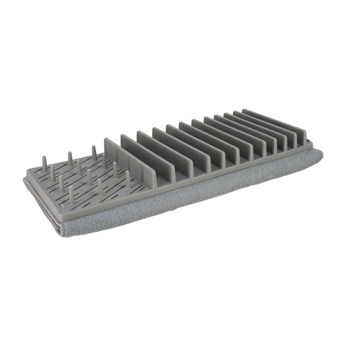 Egouttoir à vaisselle en plastique et tapis
