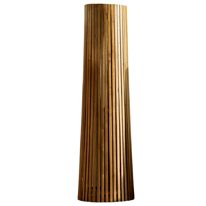 Lampadaire solaire bois TECKA H120CM