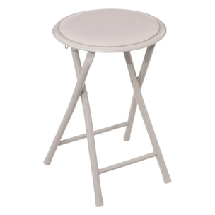 Tabouret pliant beige