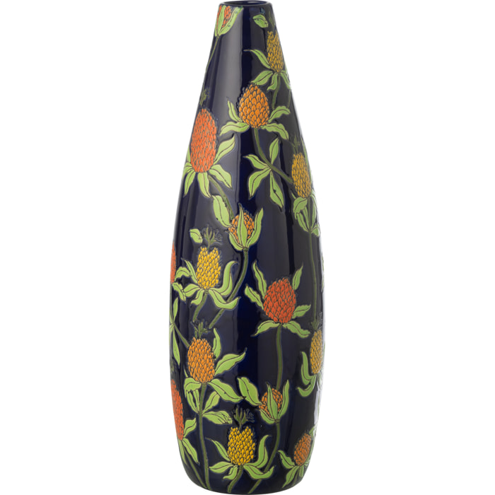 J-Line Vase Ananas - porcelaine - multicolore - large