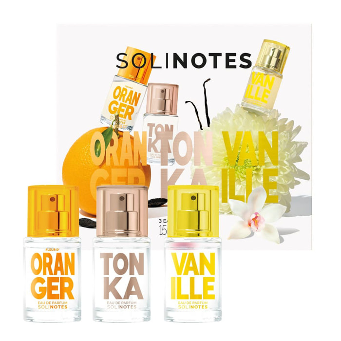 Fleur d'Oranger Tonka Vanille - Coffret Découverte 3 x 15 ml