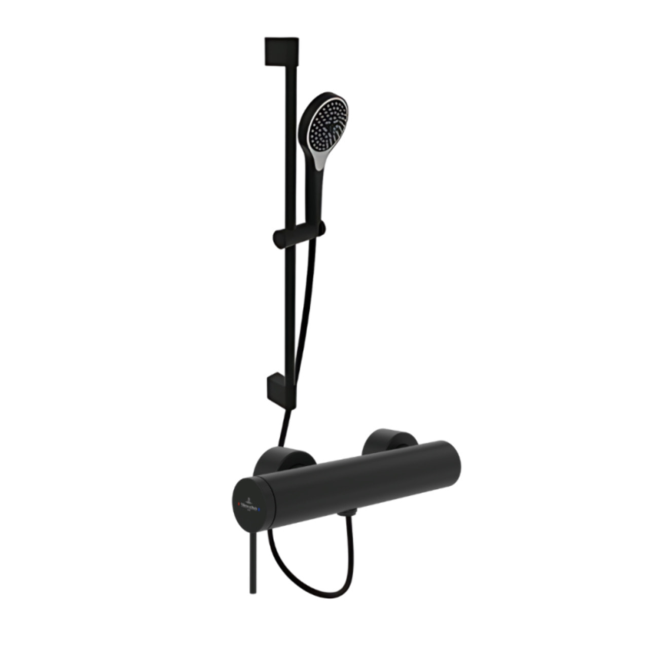 Mitigeur mécanique douche Loop & Friends+ Ensemble de doucheVerve Showers 3 jets Noir mat