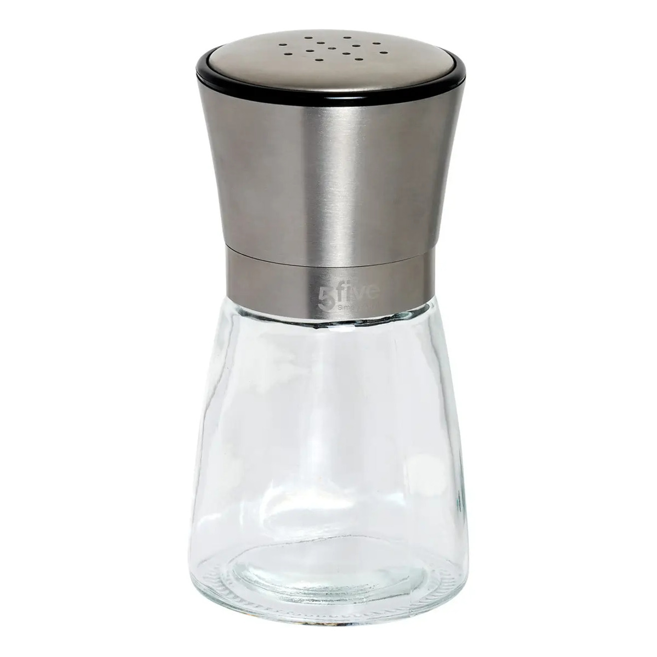 Distributeur sel/poivre Nixo rond 7x13,5cm transparent