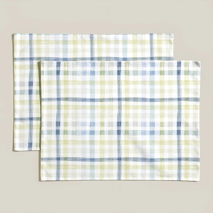 Lot de 2 sets de table anti-taches Agueda