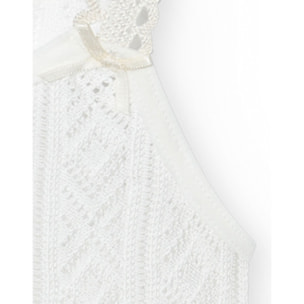 Body bebé tirantes finos perlé lazos