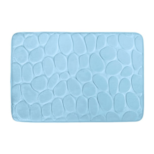 Tapis de bain Microfibre PEBBLE Bleu Clair MSV
