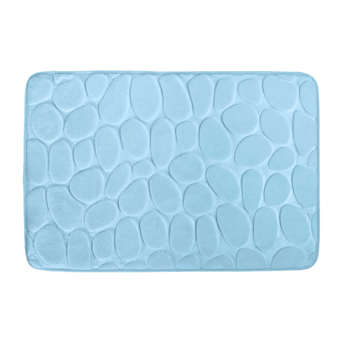 Tapis de bain Microfibre PEBBLE Bleu Clair MSV